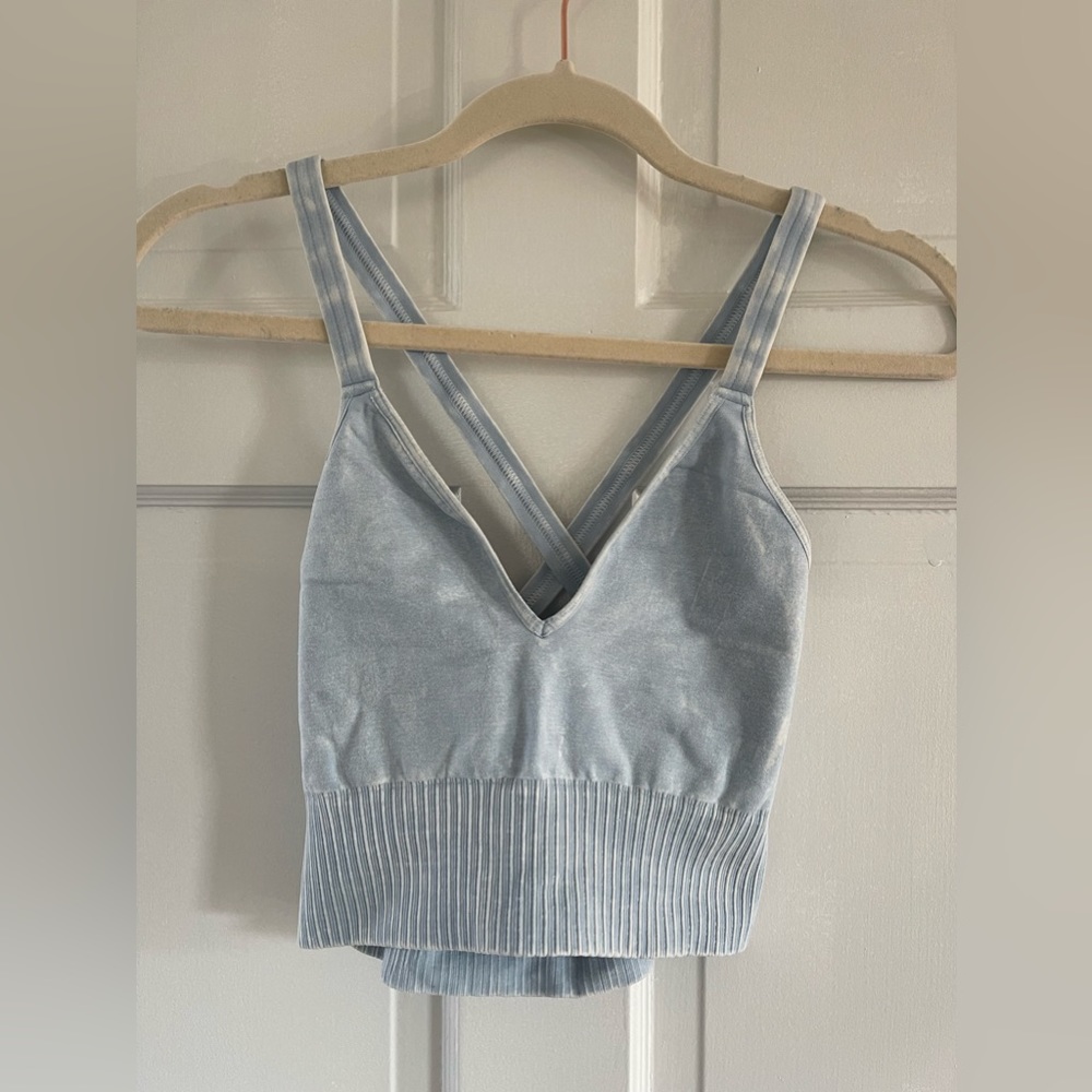 Free People Good Karma 7/8 Leggings and Bra Tank Set